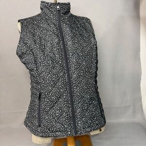 Christopher & Banks Black and White Patterned Vest